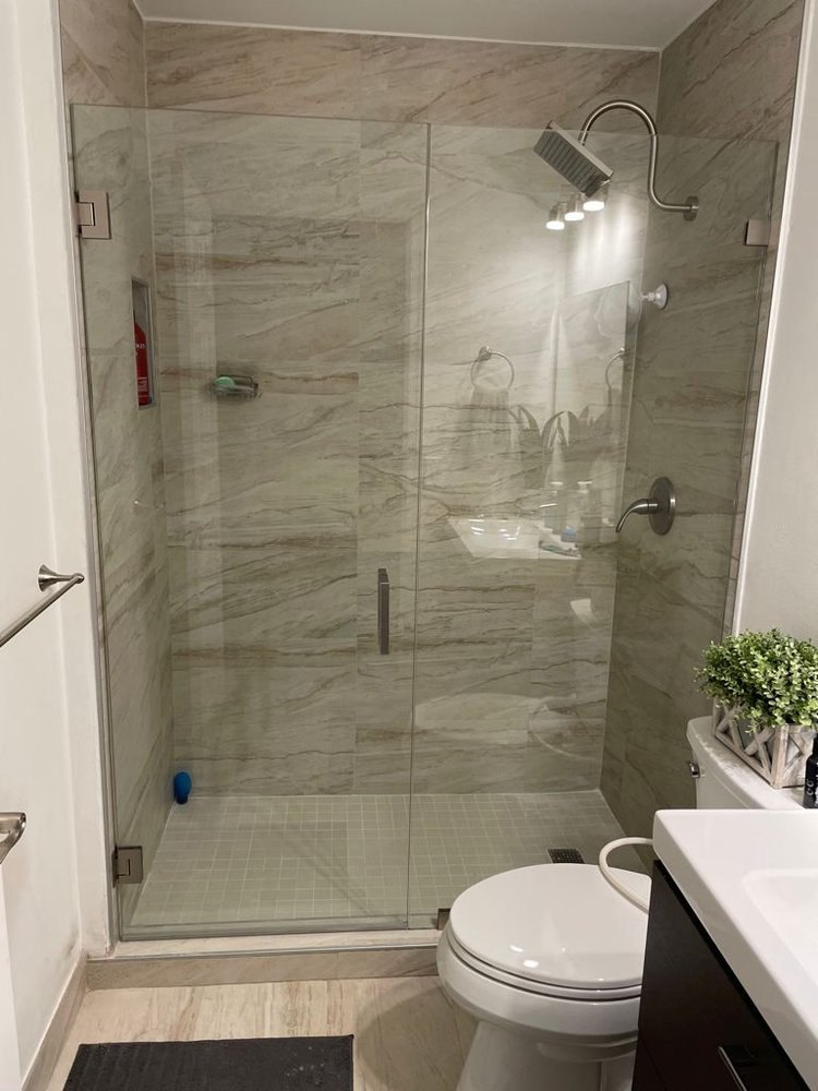 Frameless Shower & Bath — shower glass installation