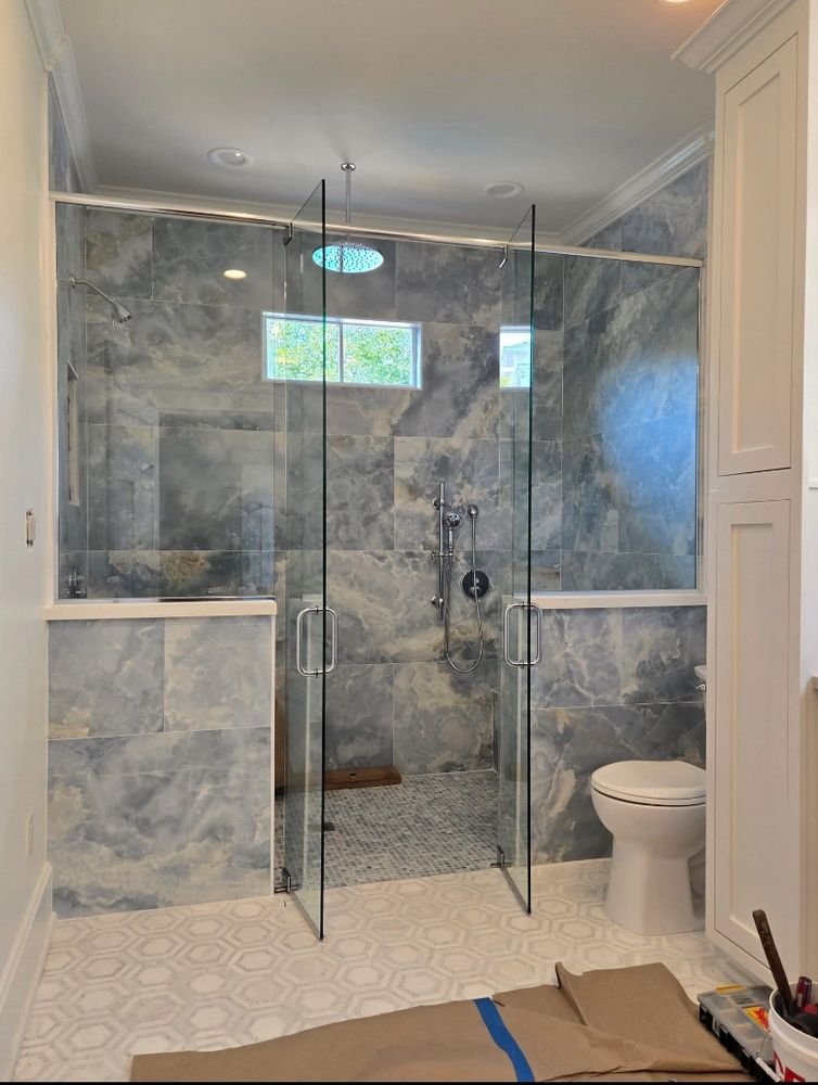 Shower glass installation in New York